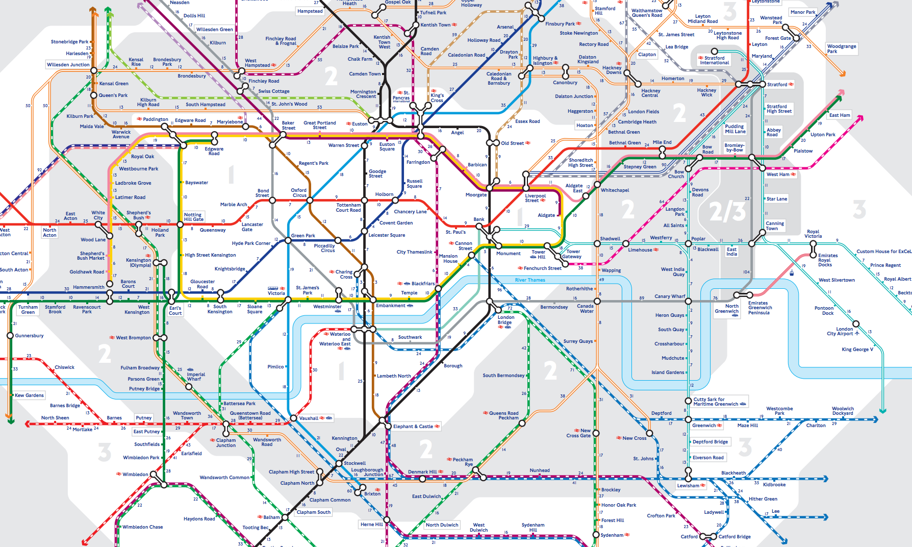 New Tube Map From Tfl